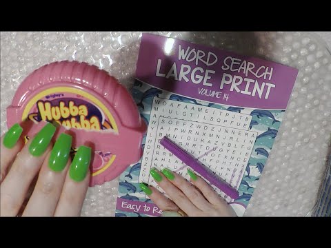 ASMR Gum Chewing Word Search | Hubba Bubba Bubble Tape