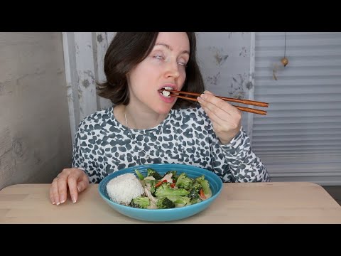 ASMR Whisper Eating Sounds | Asian Green Chicken Curry | Mukbang 먹방