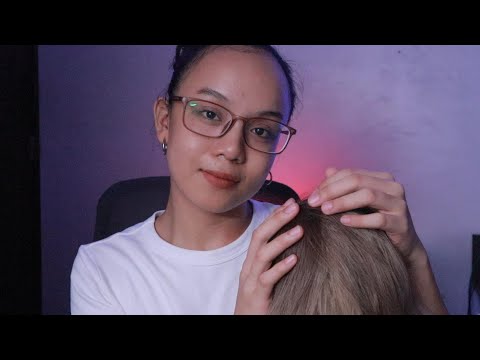 ASMR Hair Pulling and Scalp Scratching