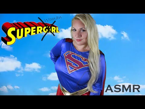 asmr supergirl -woman trys to slow down your heart rate and calm you