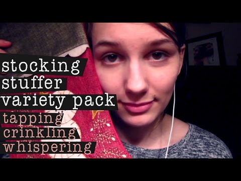 [BINAURAL ASMR] Stocking Stuffer Variety Pack (tapping, crinkling, whispering)