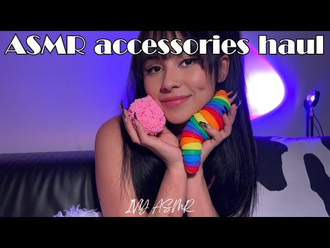 ASMR - Accessories haul❤️‍🔥- Trying new triggers😍