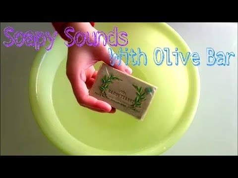 ASMR Soapy Sounds With Olive Soap Bar (Requested)