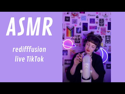 ASMR français | 🖤 Rediffusion Live (Reprise de Tiktok) (chuchotement, no talking, etc)