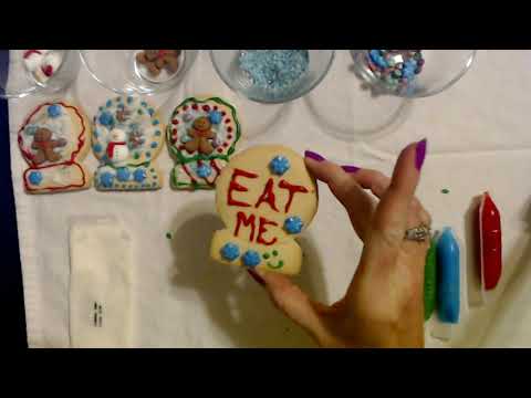ASMR| Decorating Glitz Cookies (Soft Spoken)