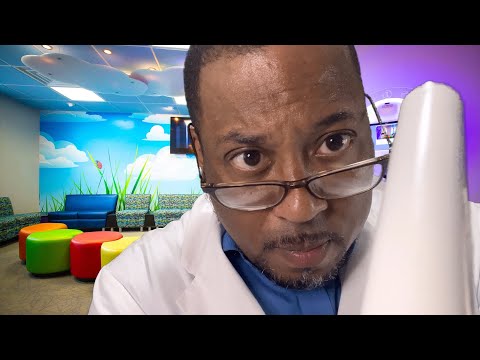 ASMR Dentist Role Play Doctor Fills Cavity for 3rd Grade going back to School Cleaning DRILLS Teeth