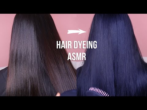 ASMR 머리 염색해주기 HAIR DYEING COLORING(빗질,마사지,염색,샴푸)