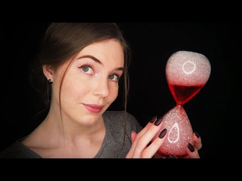 WHISPERED EAR TOUCHING ASMR and Bubble Hourglass