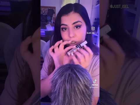 Doing your makeup with wrong makeup products 🤨 #asmr  #asmrmakeup