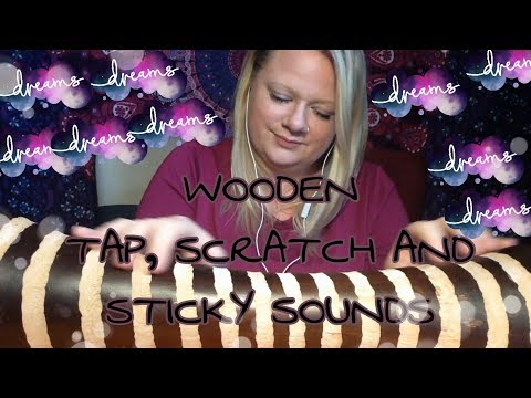 ASMR Wooden Tapping| Scratching| Sticky Sounds (No Talking)