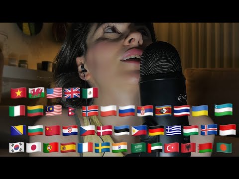 Find your language🧝🏼‍♀️Asmr “Miss you” in 62 languages!🫧