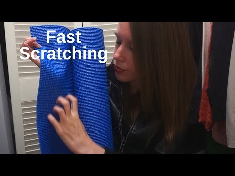 ASMR Fast Aggressive Scratching on Yoga Mat