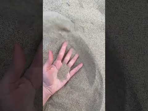 ASMR writing on the sand 📝