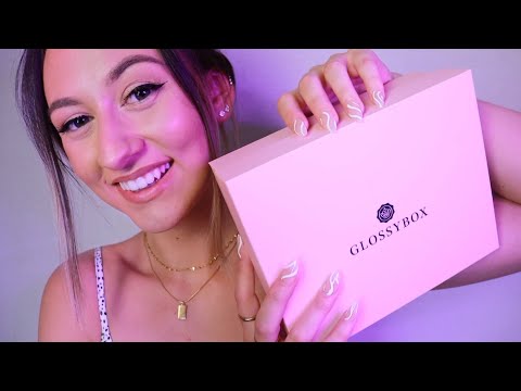 ASMR Glossybox June Unboxing 😍 (Tapping, Crinkling & Soft Whispering)