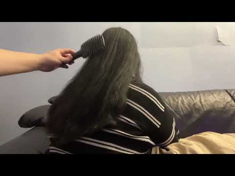 ASMR Real Person Hair Brushing