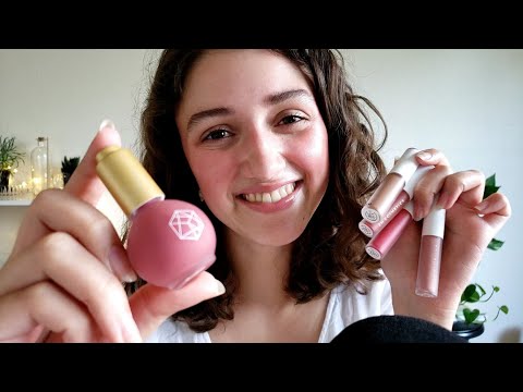 ASMR Makeup Haul ✨ EM Cosmetics (lipgloss & lipsmacking)