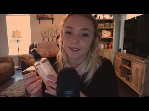 Asmr tapping and liquid sounds
