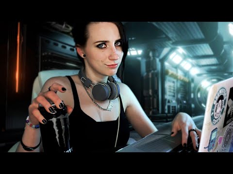 ASMR Sarcastic Hacker Roleplay (typing, whispering, tapping)