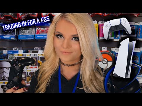 ASMR | Video Game Store Roleplay | Upgrading From PS4 to PS5