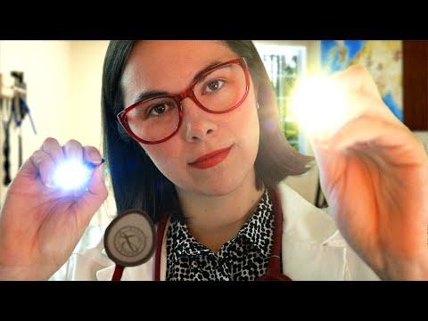 ASMR MEDICAL EXAM WITH 35 CLASSIC TRIGGERS 👩🏻‍⚕️ Cranial, Eye, Tests, Light, Gloves 🩺