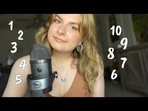 ASMR | Counting You to Sleep (tapping, writing, hand movements, skin sounds)