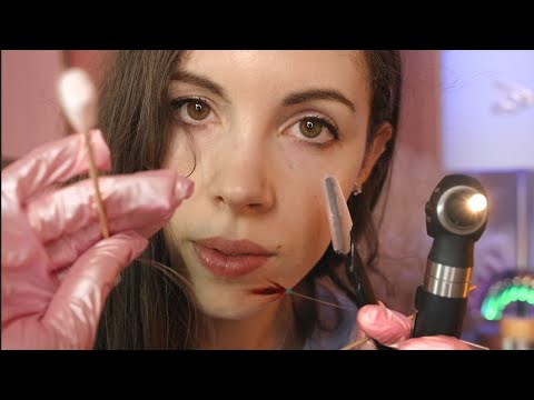 ASMR Cleaning Your Ears & Face (Soft Spoken Personal Attention, Sleep Roleplay)