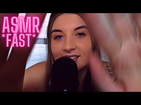 ASMR| Fast hand movements and mouth sounds *hand sounds*