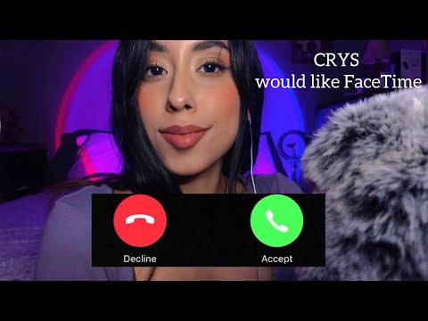 ASMR FaceTime Me Before Sleep 😴Roleplay (TINGLES with Gum Chewing)