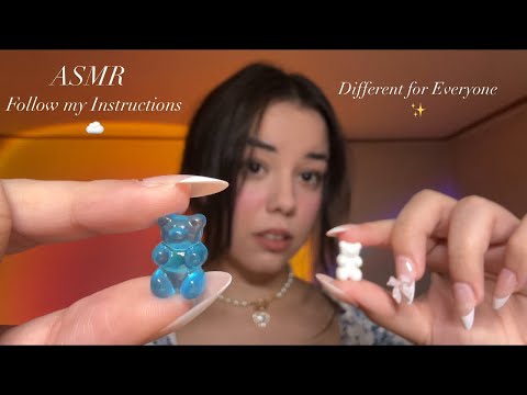 ASMR | Follow my Instructions but they’re Different for Everyone ☁️🫶🏼