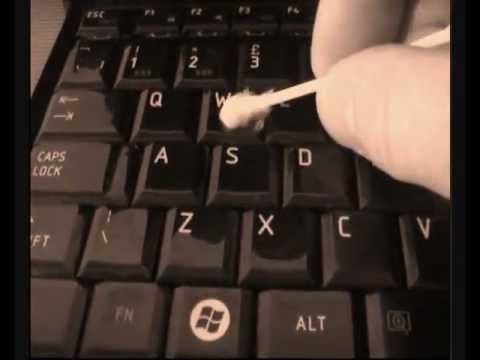 ASMR ~ Cleaning keyboard with cotton buds ~ mrheadtingles
