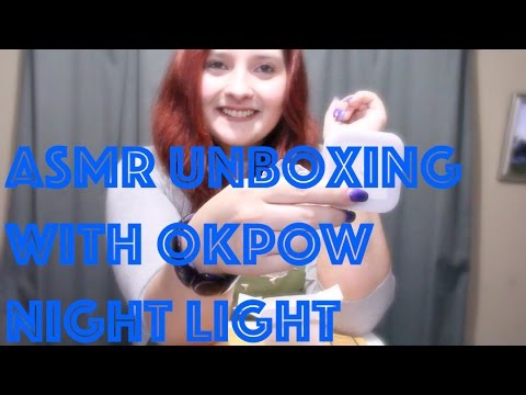 ASMR Unboxing With OKPOW Night Light || Crinkles, Tapping, Soft Spoken