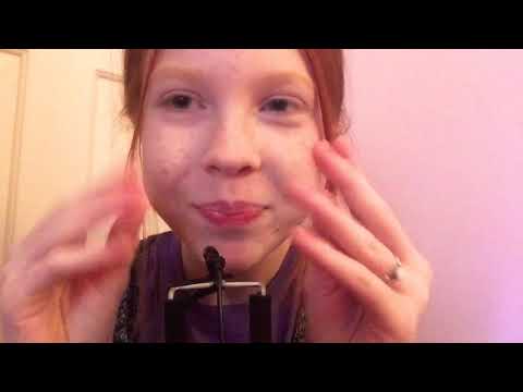 [ASMR] - Mouth Sounds w/ Face Brushing + Lipgloss Sounds