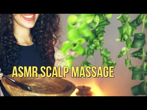 ASMR Hair Brushing, Hair Mask, Scalp Massage (my first ASMR Video)