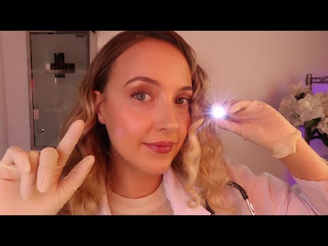 ASMR REALISTIC DOCTOR Annual Check Up with CRANIAL NERVE Check and Full Body Exam