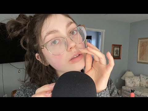 ASMR cupped wet mouth sounds with cupped inaudible and regular whispers (hand movements) (wet)