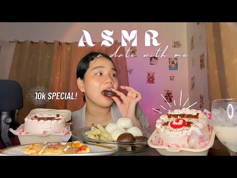 ASMR | A Date with me! [ sweets mukbang ] 🇵🇭