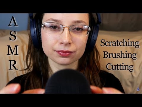 ASMR Soft Mic Brushing, Scratching & Blowing (No Talking)