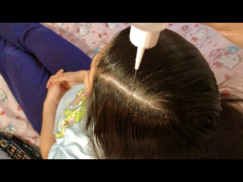 ASMR SoOoOthing Scalp Massage Treatment w. OIL, TEA RINSE + SQUEEZY SOUNDS OF GLASS DROPPER! 💆🏻‍♀️