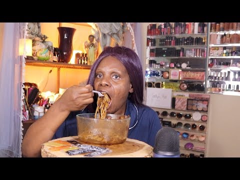 Eating Black Bean Noodles ASMR