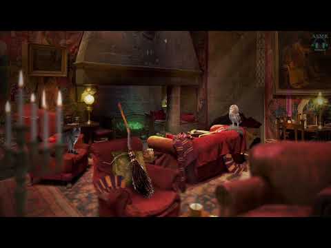 Gryffindor Common Room [ASMR] Harry Potter Ambience / Relaxing Sounds & White Noise