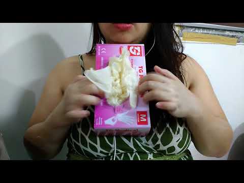 ASMR LOTION SOUNDS, HAND RUBBING, GLOVE SOUNDS, MOUTH SOUNDS, LIPSTICK APPLICATION AND TAPPING