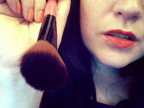 ASMR ROLE PLAY UP CLOSE WHISPERING & BRUSHING YOUR FACE. FOR ANXIETY / INSOMNIA / TINGLES / RLEAX