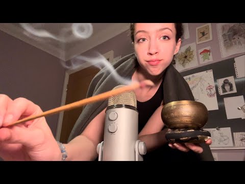 Friend Cleanses Your Energy (incense, singing bowls, meditation)