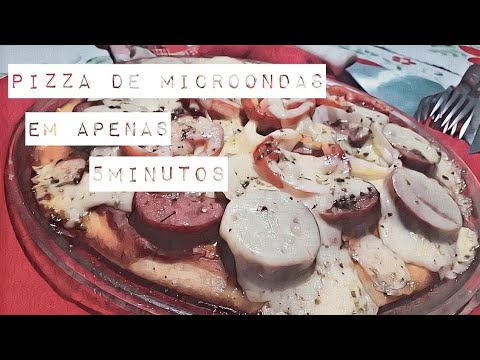 Pizza de microondas em apenas 5minutos(Carolina Ramos)