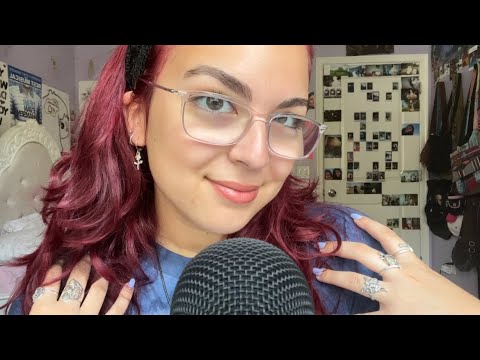 ASMR | fabric scratching, hand sounds, mouth sounds, jewelry scratching +