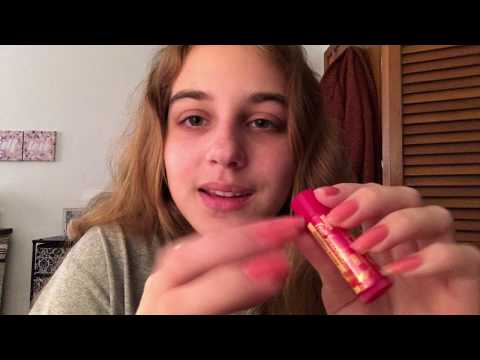 ASMR | lip balm collection | tapping on lip balms and whispering