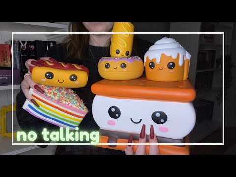 ASMR ~ super textured, tappy & scratchy squishie toys! 🧸 ~ tapping & scratching ~ no talking