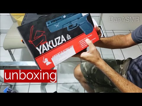 ASMR unboxing pistola airsoft Delta Yakuza (Português | Portuguese)