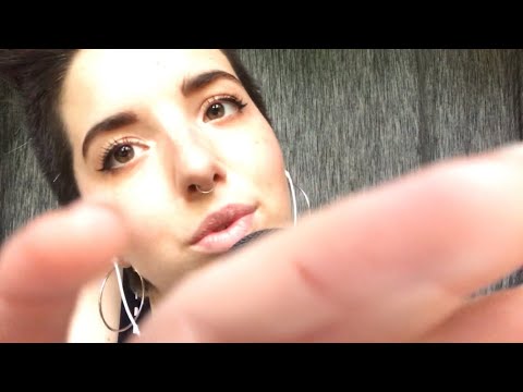 ASMR Up-Close Whispers + Face Touching + Mouth Sounds