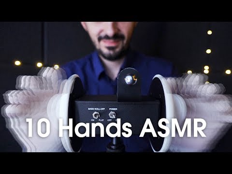 10 Hands at one time ASMR Massage